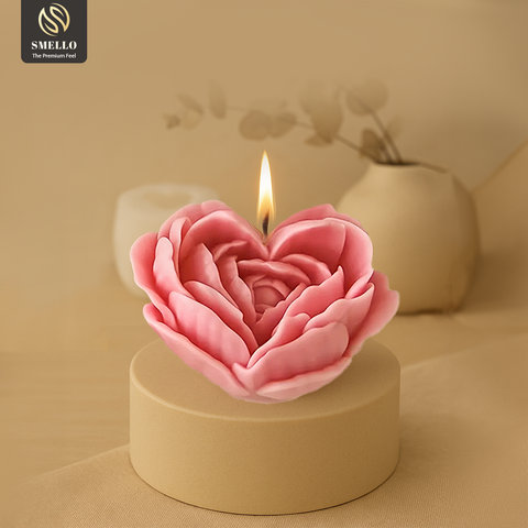 Smello Heart Blossom Candle mould – 3D Silicone mould for Flower Candles, Soap & Resin (SCM 246)