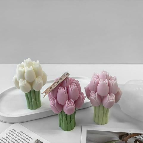Smello Tulip bouquet Silicone mould for Candles, Soap & Resin (SCM 254)