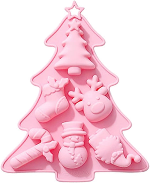 Smello's Christmas Tree, Snowflake, Elk & Deer Silicone Moulds (CE 106)