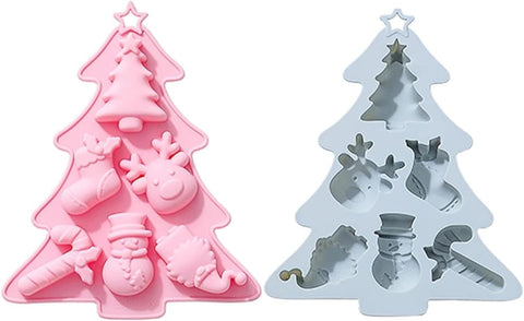 Smello's Christmas Tree, Snowflake, Elk & Deer Silicone Moulds (CE 106)