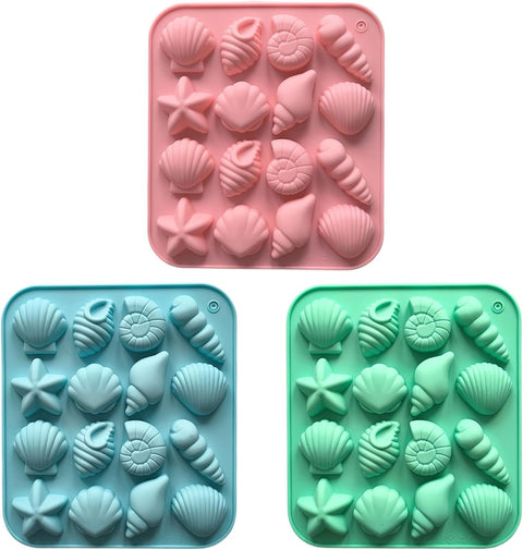 Smello's Seashell and Sea Star Chocolate Silicone Moulds (CHM 154)