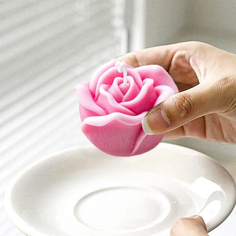 Smello Classic Rose Candle mould – 3D Silicone mould for Rose Candles, Soap & Resin Crafts (SCM 248)