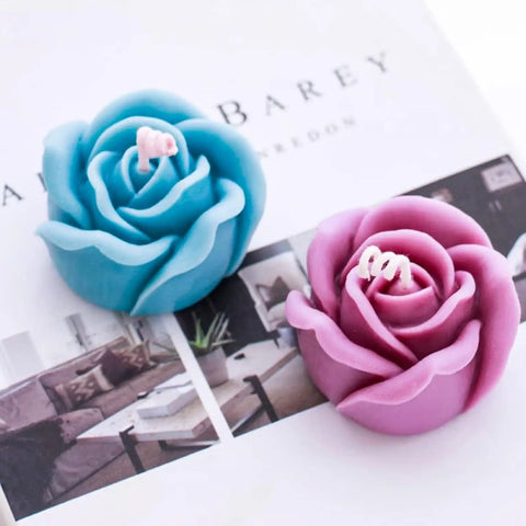 Smello Classic Rose Candle mould – 3D Silicone mould for Rose Candles, Soap & Resin Crafts (SCM 248)