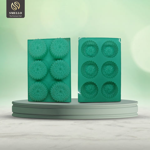 Smello's 6 Cavity Marigold Shaped Silicone Mould (BS 131)