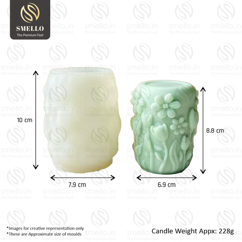 Smello Wild Garden Candle mould – 3D Flower Silicone mould for Candles, Soap & Resin (SCM 242)
