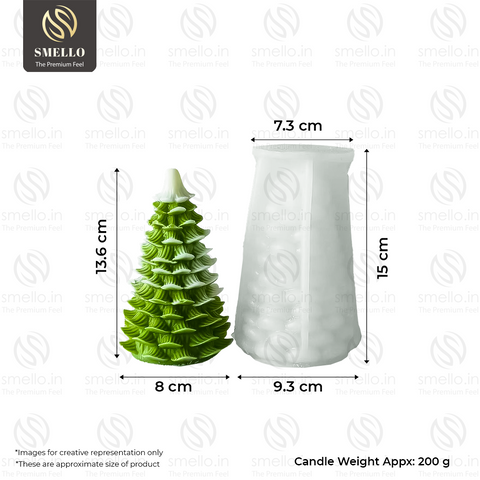 Smello Christmas Tree Silicone mould for Candles, Soap & Resin (SCM 260)