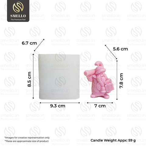 Smello Santa Carrying Gifts Silicone mould for Candles, Soap & Resin (SCM 265)