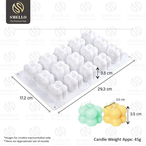 Smello's 15 Cavity Bubble Candle Silicone Mould (SCM 139)