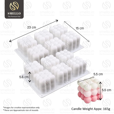 Smello's 6 Cavity Bubble Candle Silicone Mould (SCM 140)