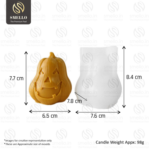 Smello's Pumpkin Head Halloween Candle Silicone Mould (SCM 201)