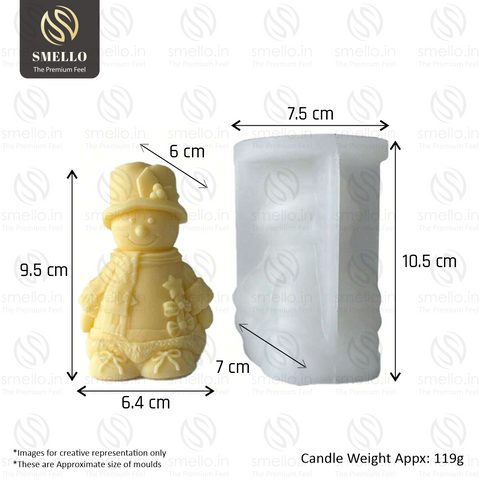 Smello's Christmas Snowman Candle Silicone Mould (SCM 211)