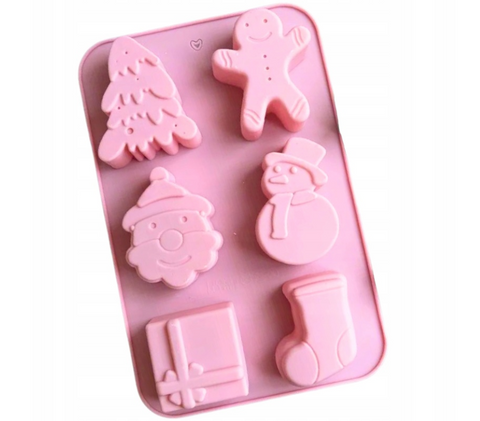 Smello's Christmas tree snowman gift shoes silicone Moulds (CE 107)