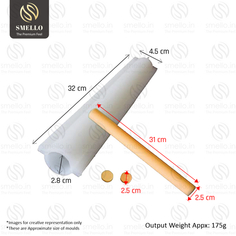 Smello's Round Tube Silicone Mould (TM 101)