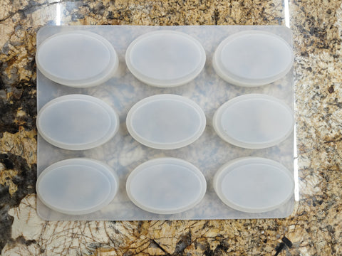 Smello's 9 Cavity Oval Shaped Silicone Mould (BS 127)