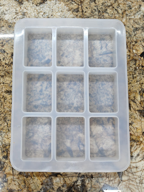 Smello's 9 Cavity Rectangle Silicone Mould (BS 130)