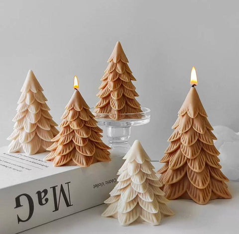 Smello Christmas tree leaf Silicone mould for Candles, Soap & Resin (SCM 261)