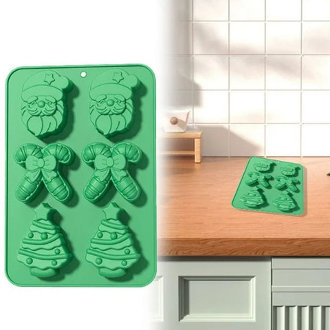 Smello's 3D Tree Snowflake Christmas Tree Santa Snowman Moulds (CE 105)