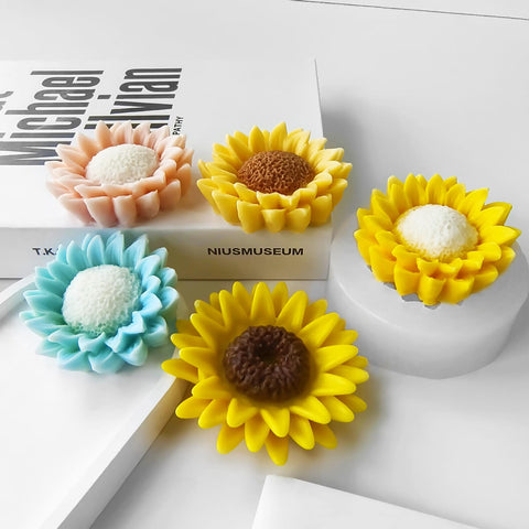 Smello`s Sunflower-shaped silicone candle Mould (SCM 229)