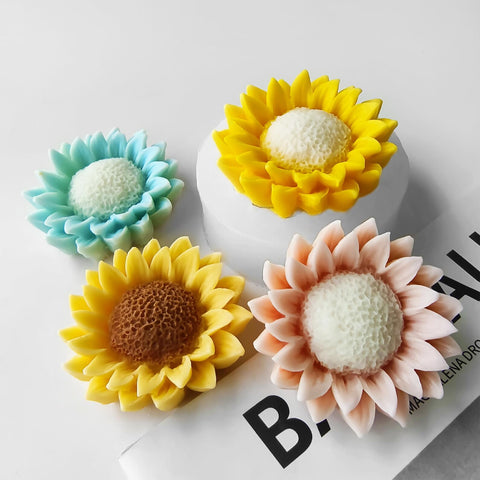 Smello`s Sunflower-shaped silicone candle Mould (SCM 229)