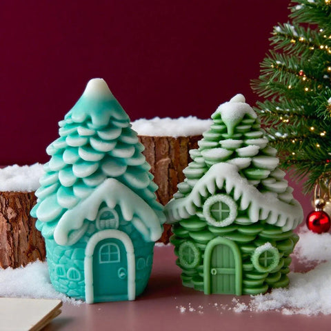 Smello Christmas House Silicone Mould for Candles, Soap & Resin (SCM 266)