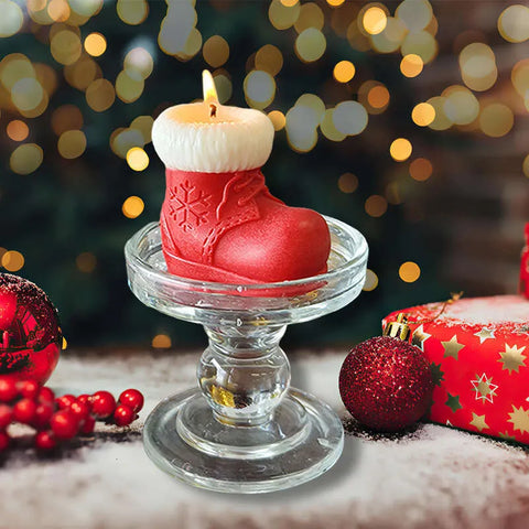 Smello Christmas Shoe Silicone mould for Candles, Soap & Resin (SCM 268)