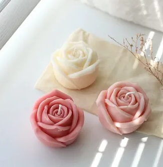 Smello's Rose Flower 3D Candle Silicone Mould (SCM 136)