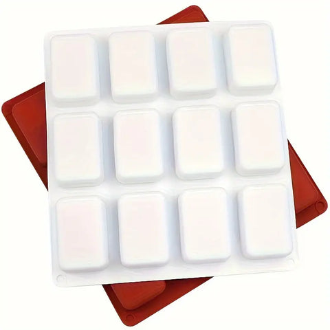 Smello's 12 Cavity Rectangle Silicon Moulds (BS 112)