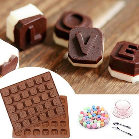 Smello's English Alphabets Chocolate Silicone Moulds (CHM 135)