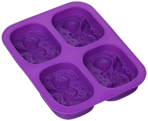 Smello's 4 Cavity Boy Angel Silicone 3D Multi Cavity Mould (MC 110)