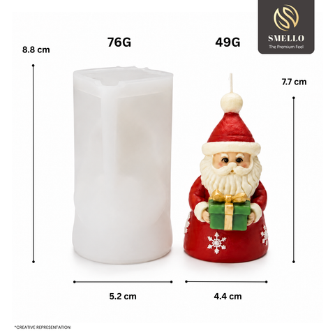 Smello Santa Claus Gift Silicone mould for Candles, Soap & Resin