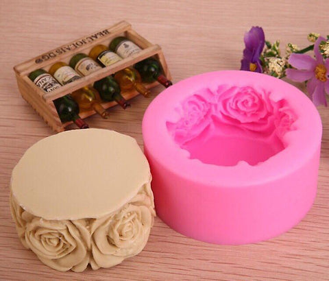 Smello's 3D Rose Flower Silicone Soap Moulds (SC 113)