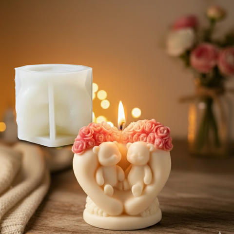 Smello Love's Embrace Silicone mould for Candles, Soap & Resin (SCM 276)
