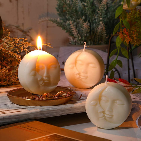 Smello's Sun - Moon - Face - Candle Silicone Mould (SCM 135)