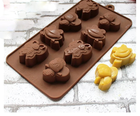 Smello's Cute Animal Chocolate Silicone Moulds (CHM 107)