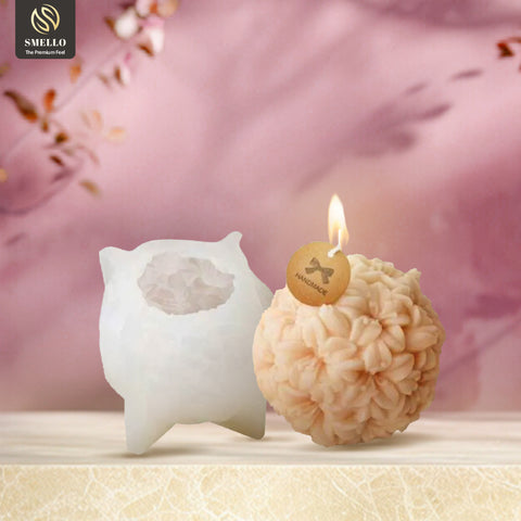 Smello's Floral Ball Candle Silicone Mould (SCM 221)