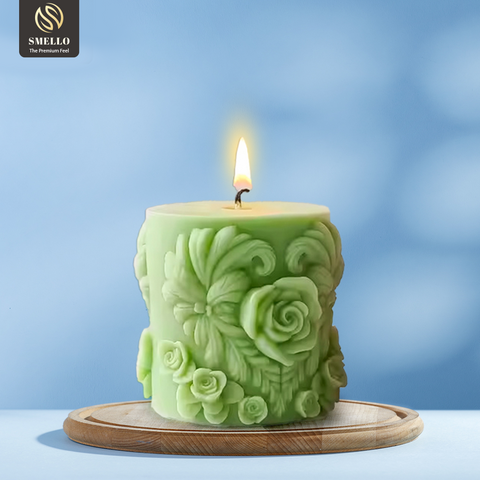 Smello Rose Bloom Candle mould – 3D Floral Silicone mould for Elegant Candles & Soaps (SCM 241)