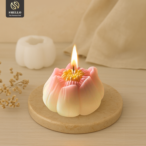 Smello Lotus Bloom Candle mould – 3D Silicone mould for Lotus Candles, Soap & Resin (SCM 247)