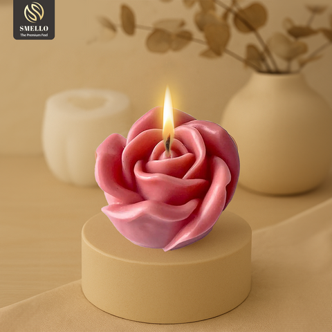 Smello Classic Rose Candle mould – 3D Silicone mould for Rose Candles, Soap & Resin Crafts (SCM 248)