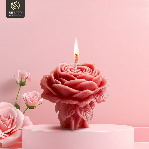 Smello Succulent Rose Candle mould – 3D Floral Silicone mould for Candles, Soap & Resin Crafts (SCM 249)