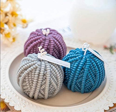 Smello's 3D Woolen Yarn Ball Candle Silicone Mould (SCM 104)