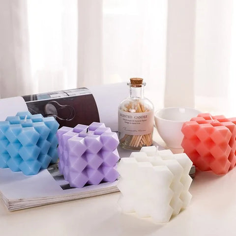 Smello's Dimond Cube Candle Silicone Mould (SCM 113)