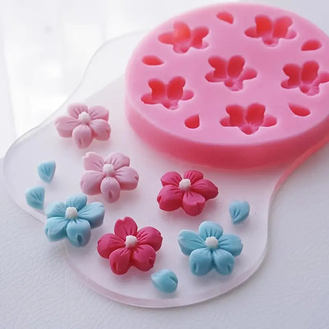 Smello's Cherry Blossom Flower Silicone Fondant Mould (FB 123)