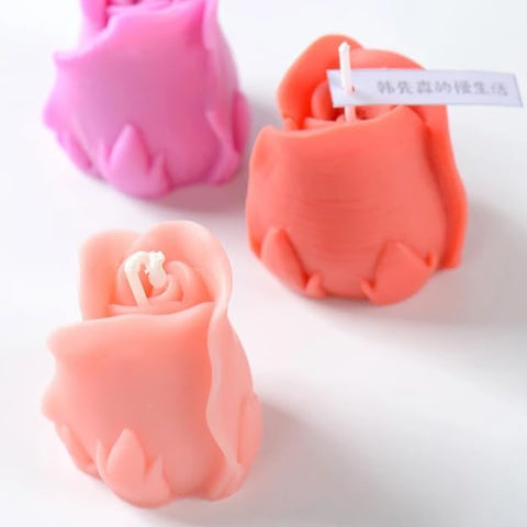 Smello's Deep Rose Bud Silicone Soap Moulds (SC 117)