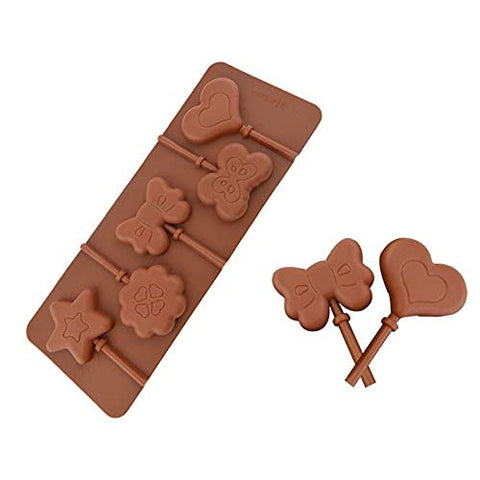 Smello's Star, Butterfly and Heart Shape Lollipop Chocolate Silicone Moulds (CHM 141)