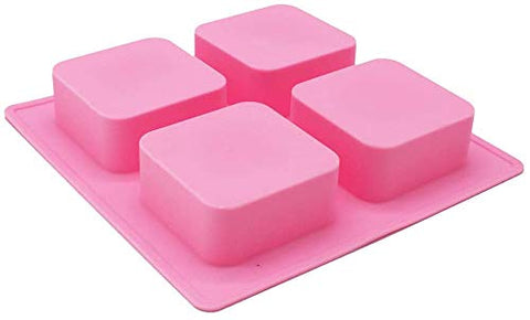 Smello's 4 Cavity Square Silicon Moulds (BS 104)