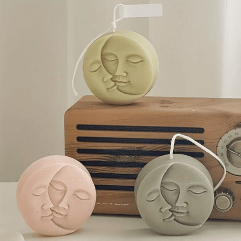 Smello's Sun - Moon - Face - Candle Silicone Mould (SCM 135)