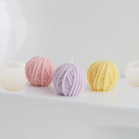 Smello's 3D Woolen Yarn Ball Candle Silicone Mould (SCM 104)