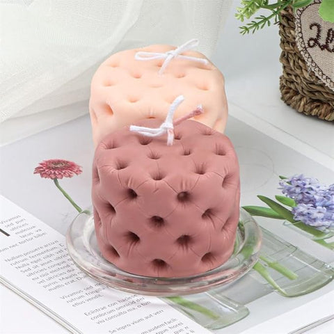 Smello's Round Sofa Stool Candle Silicone Mould (SCM 118)