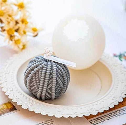 Smello's 3D Woolen Yarn Ball Candle Silicone Mould (SCM 104)