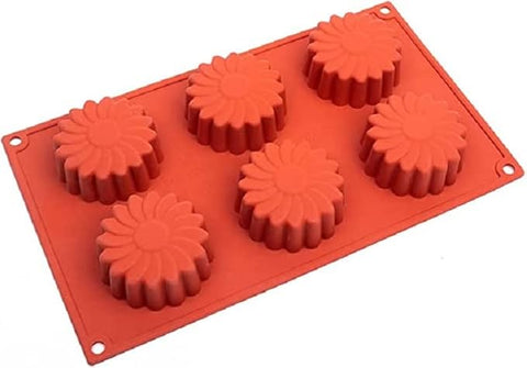 Smello's 6 Cavity Daisy Silicone Floral Mould (FM 108)